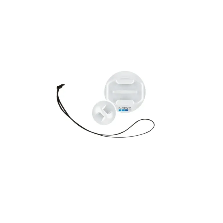 White GoPro floating hand grip accessory with attached black cord and buoyant circular body