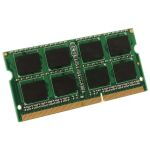 RAM memory module (DIMM) with green PCB and gold edge connector