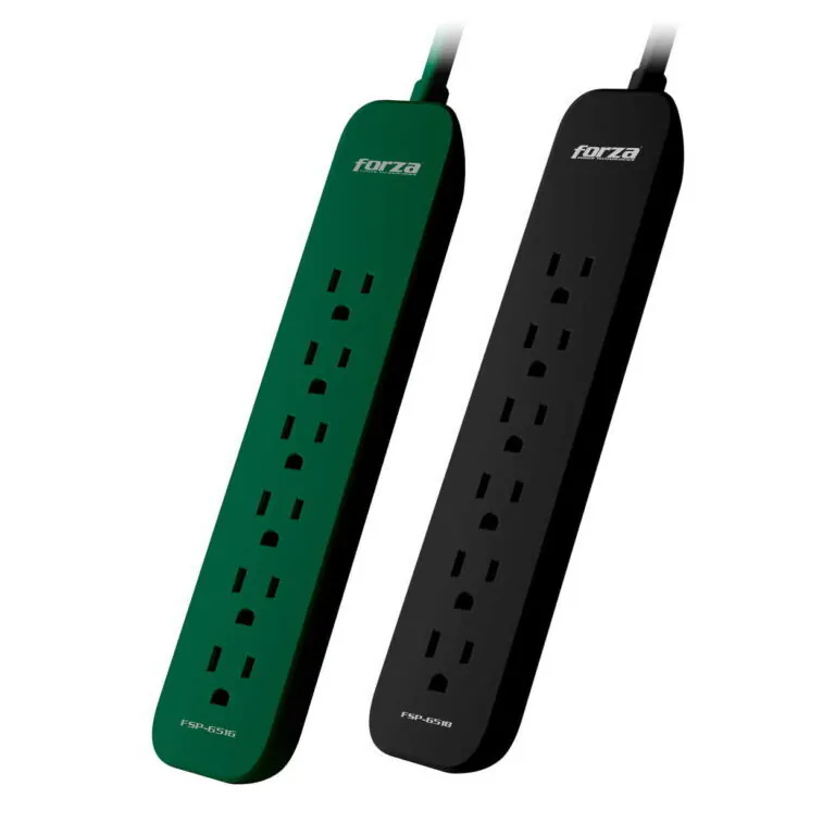 REGLETA FORZA PROTECTOR 6 TOMAS - 1625W/1000J - 2PACK