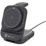 Klipxtreme wireless car charger with adjustable phone mount and a circular 15W charging dial