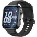 Smartwatch with a black band and rounded-square display showing 10:08, date Fri 10/18, 80% battery and a fitness widget