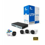 KIT Zkteco - 4 CAMARAS IP BULLET COLOR - 2MP