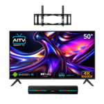 COMBO PANTALLA 50" LED AITV VISIONX 4K SMART 2026