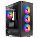 CASE GAMING ITVISION E607 RGB CON FUENTE DE PODER 650W