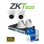 KIT Zkteco - 4 CAMARAS IP EYEBALL - 2 MP