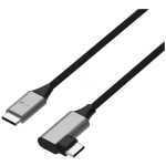 CABLE XTECH USB TIPO C MACHO A USB TIPO C MACHO EN L - 3 METROS
