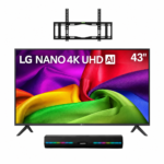 COMBO PANTALLA LG 43" NANO 4K UHD AI NU80 SMART 2026