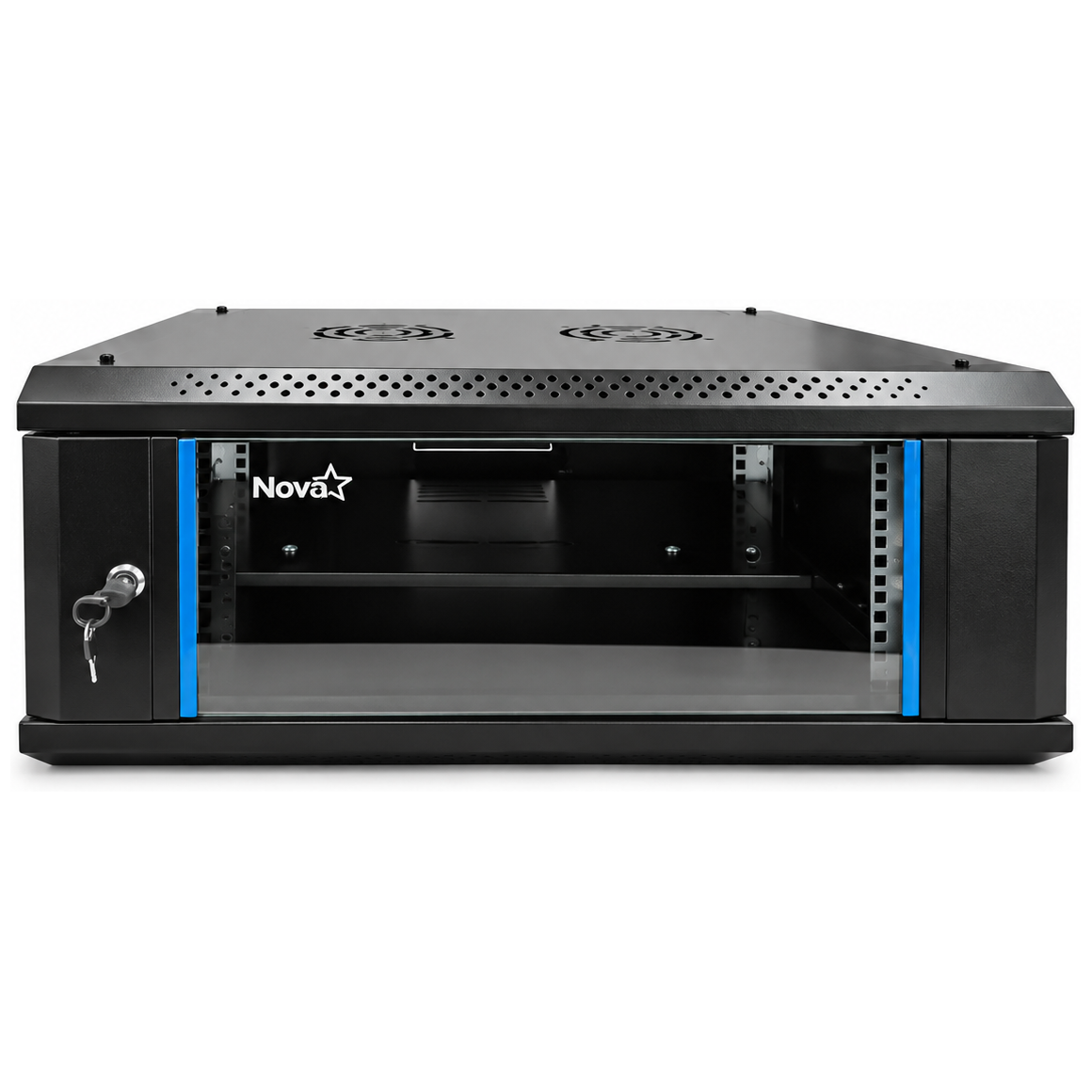 CN04U11H - Intelec | Tecnología y Fitness GABINETE PARA RED - NOVA - 4U - PANEL ACERO SPCC