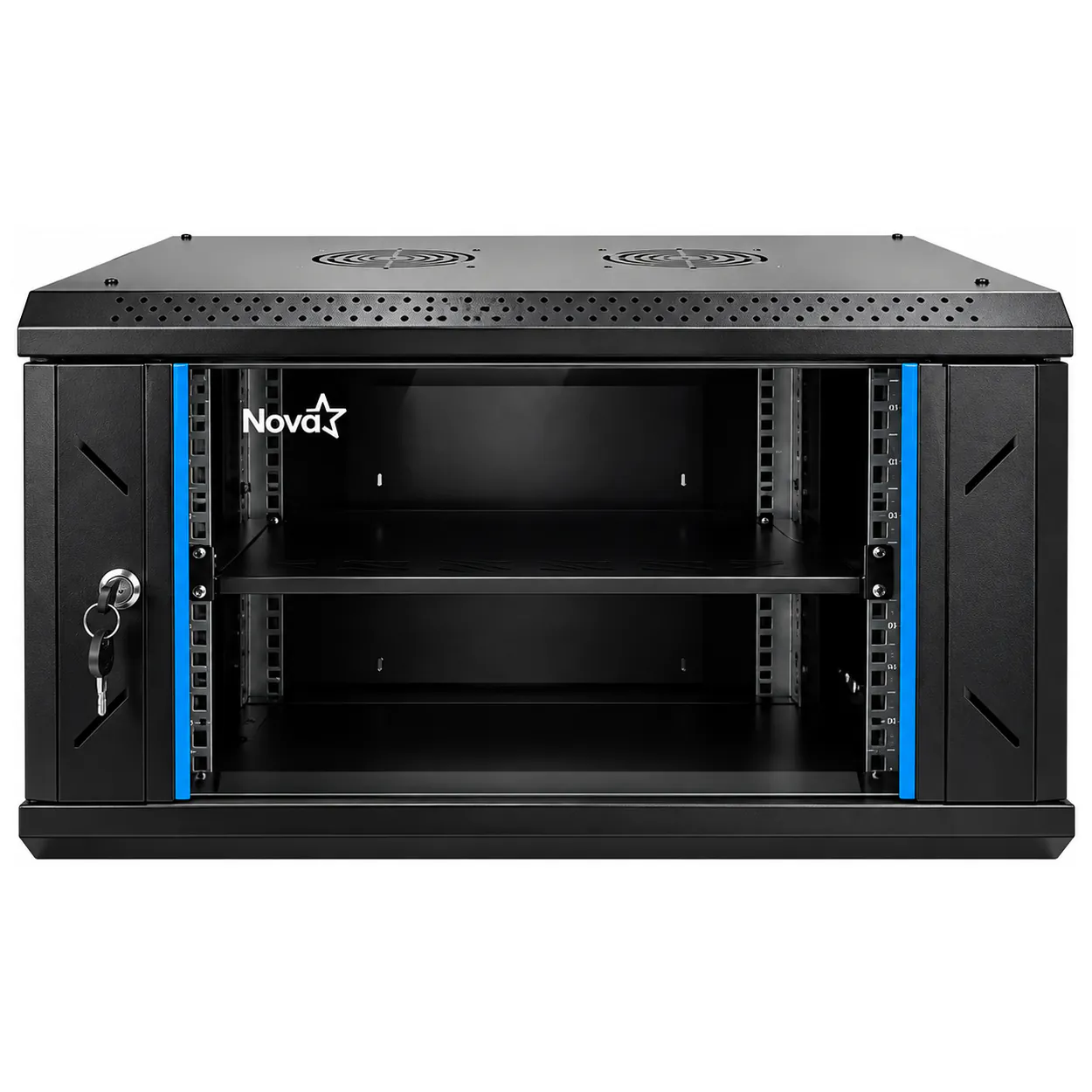 GABINETE PARA RED - NOVA - 6U - PANEL ACERO SPCC