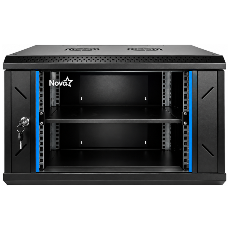 GABINETE PARA RED - NOVA - 9U - PANEL ACERO SPCC