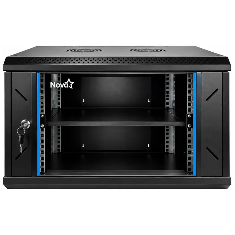 GABINETE PARA RED - NOVA - 9U - PANEL ACERO SPCC