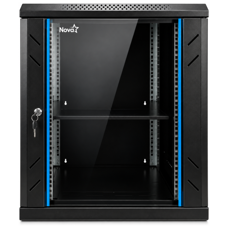 GABINETE PARA RED - NOVA - 12U - PANEL ACERO SPCC