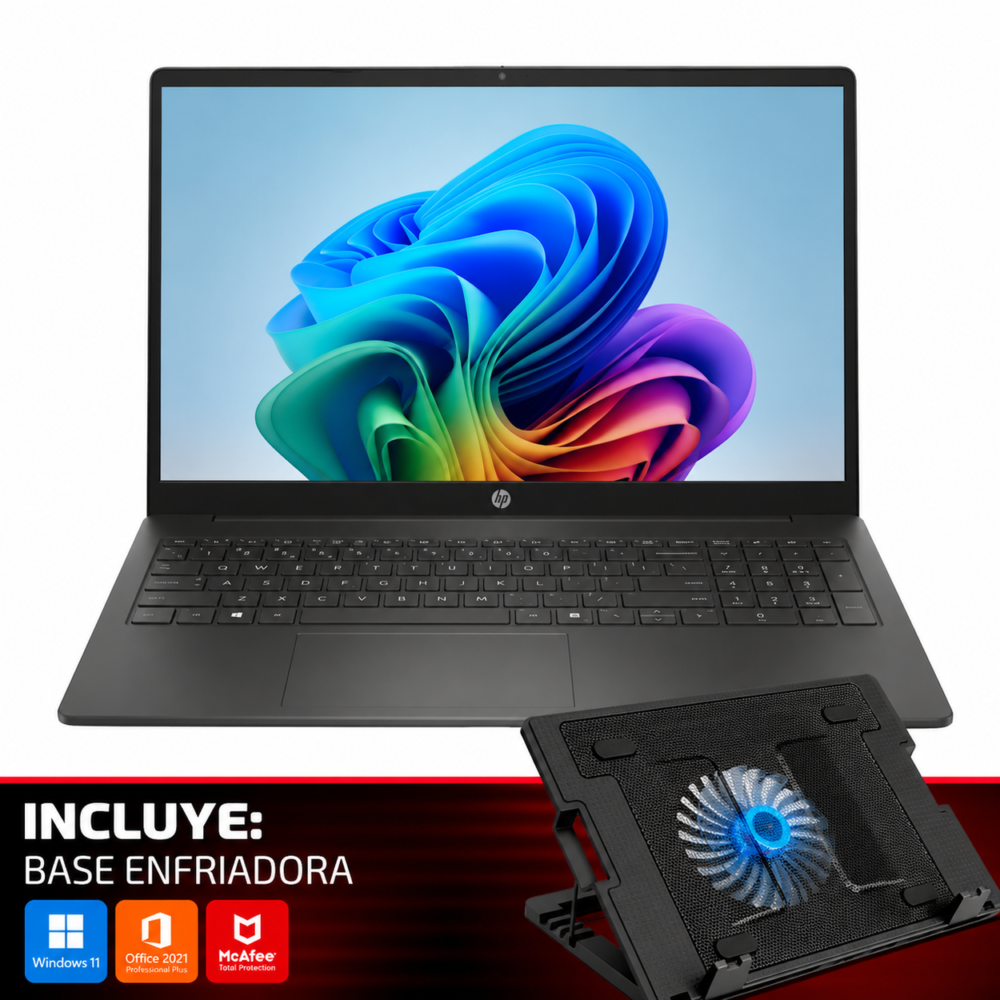 CQ1M7UA-C - Intelec | Tecnología y Fitness COMBO LAPTOP HP OMNIBOOK 3 16-BZ0010WM SNAPDRAGON X X1-26-100 - 16GB - 512GB-SSD - 16" - W11