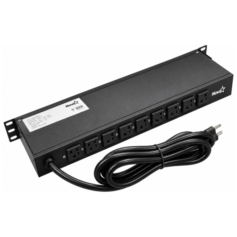 REGLETA PARA RACK NOVA - 9 TOMAS - 1U - 120V
