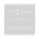 PLANTILLA STENCIL HERO ARTS WAVES SCENE