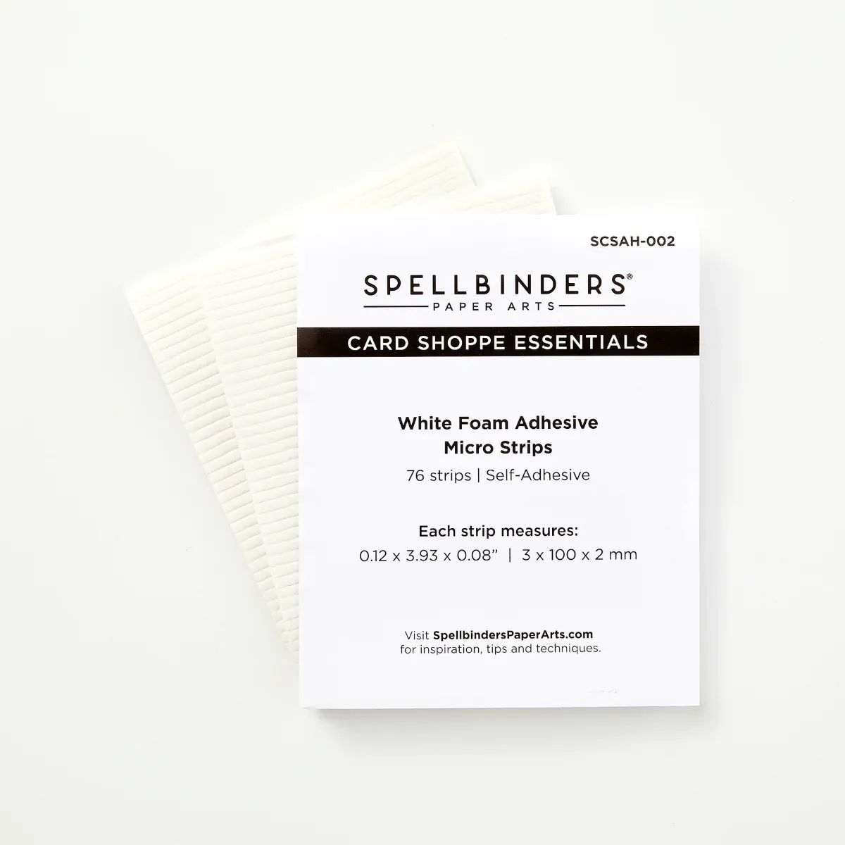 TIRAS ADHESIVAS DE ESPUMA BLANCA 1/8″