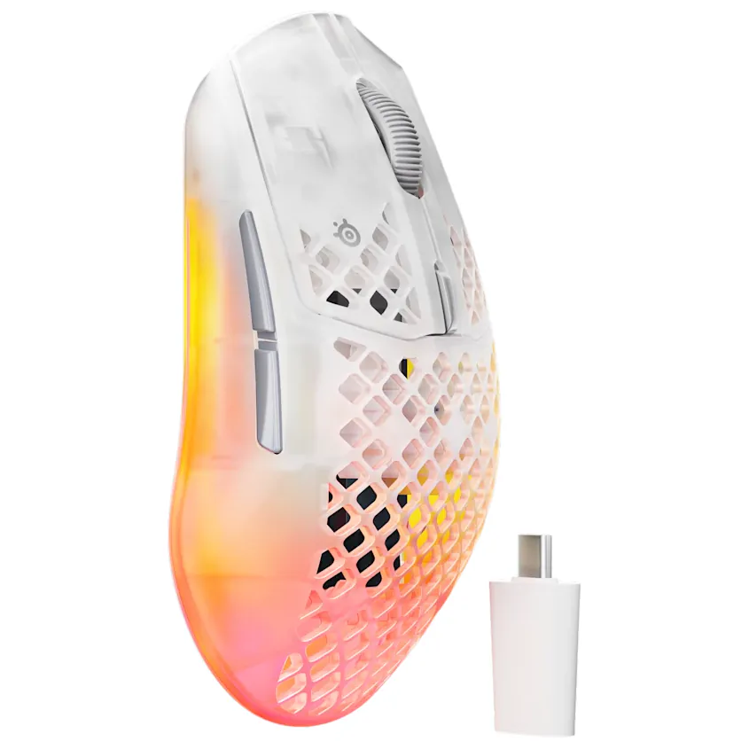 MOUSE STEELSERIES AEROX 3 – GEN 2 – GHOST – INALAMBRICO