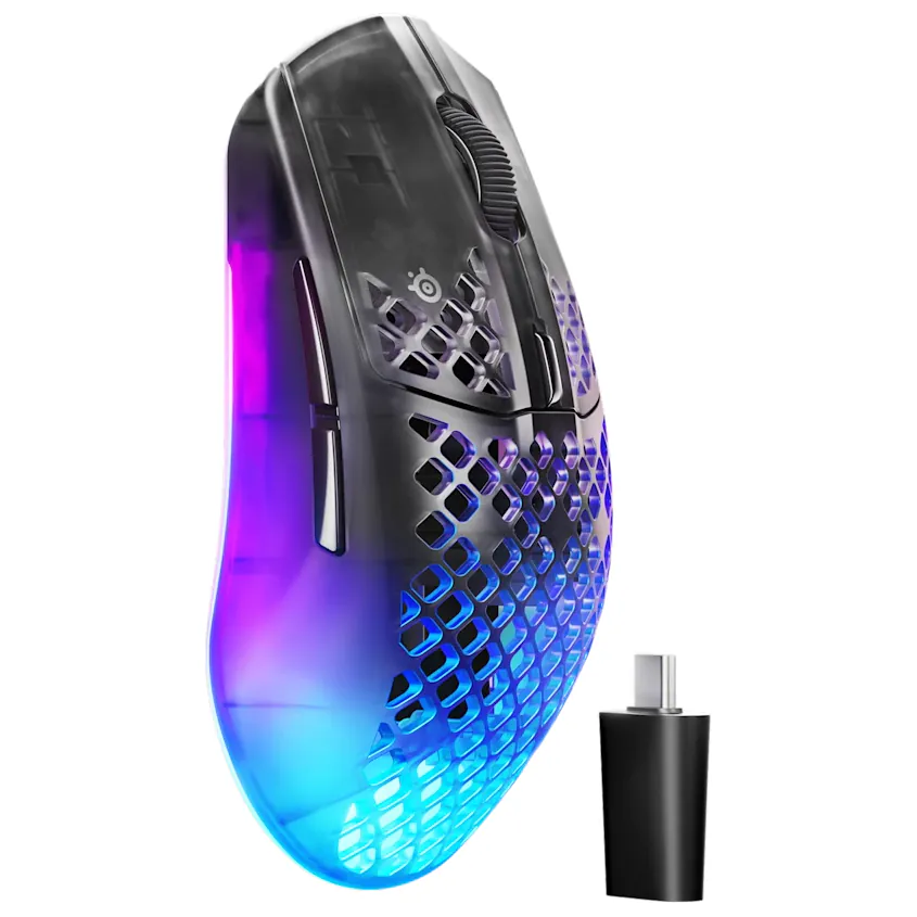 MOUSE STEELSERIES AEROX 3 - GEN 2 - SHADOW - INALAMBRICO