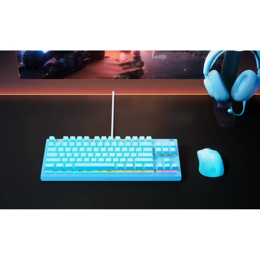 TECLADO STEELSERIES APEX 3 TKL - AQUA
