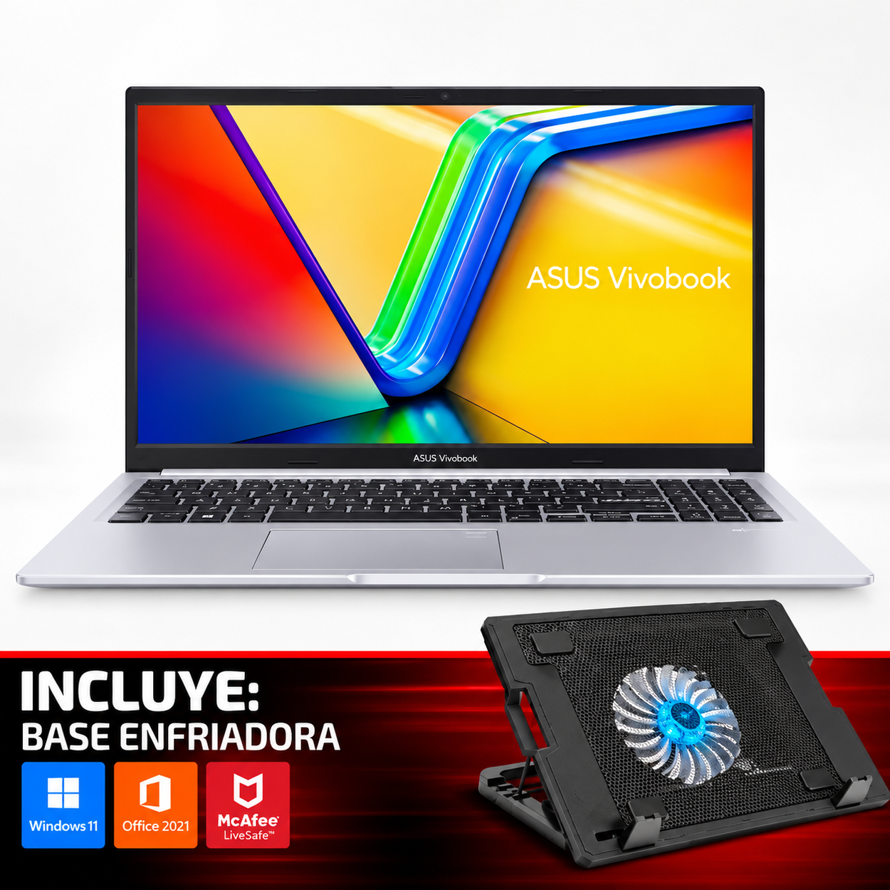 COMBO LAPTOP ASUS X1504VA INTEL CORE 5-120U – 16GB – 512GB-SSD – 15.6″ – ESP